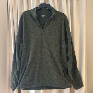 Men's Olive Quarter-Zip Sweater